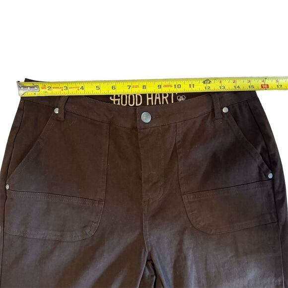 Good Hart Womens Casual Cotton Jogger Pants Size 6 Brown Stretch Office Festival - Picture 11 of 15